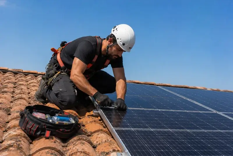 Maintenance et monitoring de panneaux solaires à Hélette