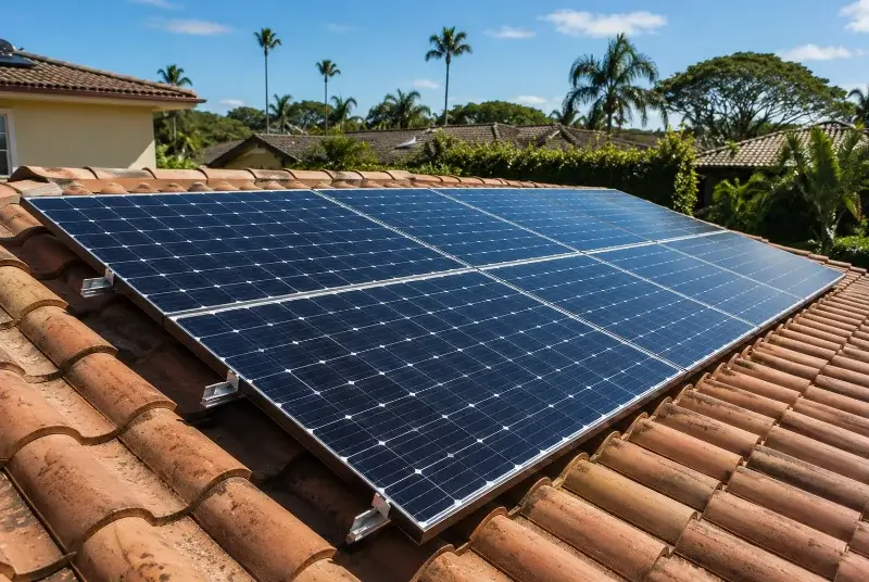 Installation de panneaux solaires à Hélette