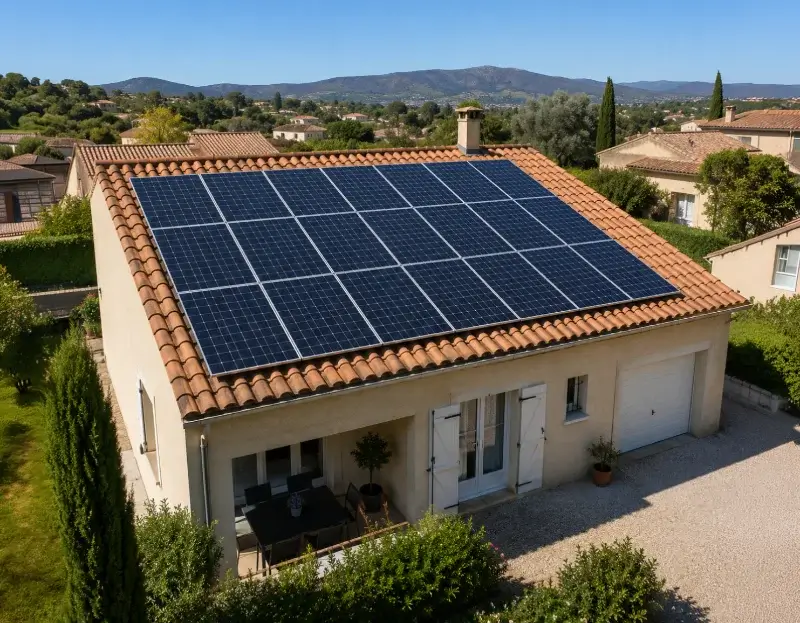 Prime à l'autoconsommation panneaux solaires Hélette — aide financière de l'État